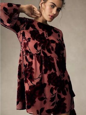 long silk pink dress Silk Billowy Sleeve Midi Wrap Dress - Pink Seafoam main image 0